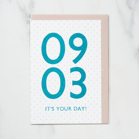 365 Find Your Day Card SEPTEMBER / Letterpress Letter - bungu