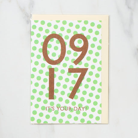 365 Find Your Day Card SEPTEMBER / Letterpress Letter - bungu