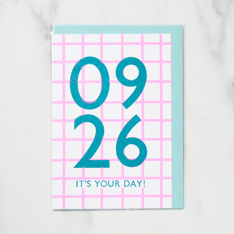 365 Find Your Day Card SEPTEMBER / Letterpress Letter - bungu