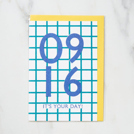 365 Find Your Day Card SEPTEMBER / Letterpress Letter - bungu