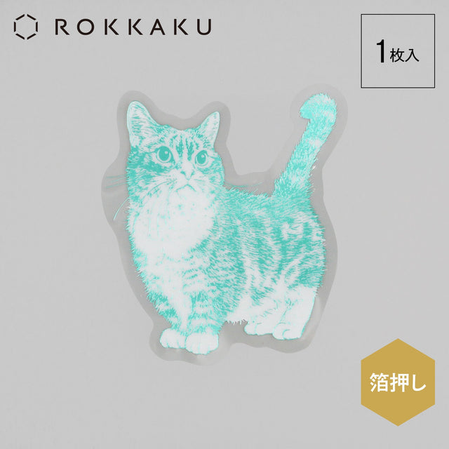 365Cat.Art Collection Foil Sticker / ROKKAKU - bungu
