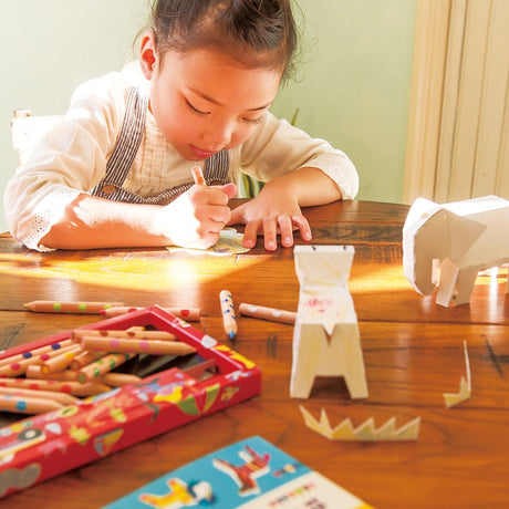 3D Coloring Workbook Animals Edition / KOKUYO - bungu