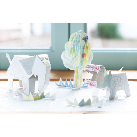 3D Coloring Workbook Animals Edition / KOKUYO - bungu