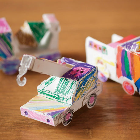3D Coloring Workbook Working Vehicles Edition / KOKUYO - bungu