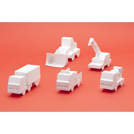 3D Coloring Workbook Working Vehicles Edition / KOKUYO - bungu