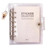 Notebook-Style Sticker Book A6 Cafe a la Mode / BGM