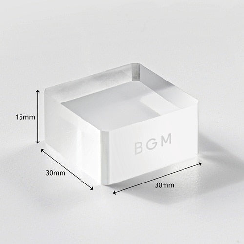 BT-AB005 Acrylic Block Cube for Clear Stamps / BGM