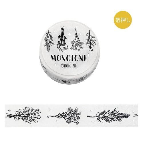Masking Tape Foil Stamping Monotone / BGM