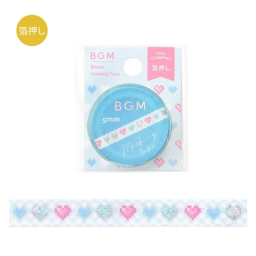 Masking Tape Life 5mm Foil Stamping / BGM