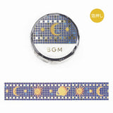 Masking Tape Foil Stamped Tile Art / BGM