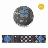Masking Tape Foil Stamped Tile Art / BGM