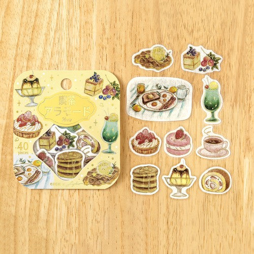 Flake Stickers Foil Stamped Kissa Alamode Meets / BGM