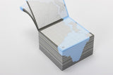 500 Page World Map Memo Block / Marumo Printing Stationery - bungu
