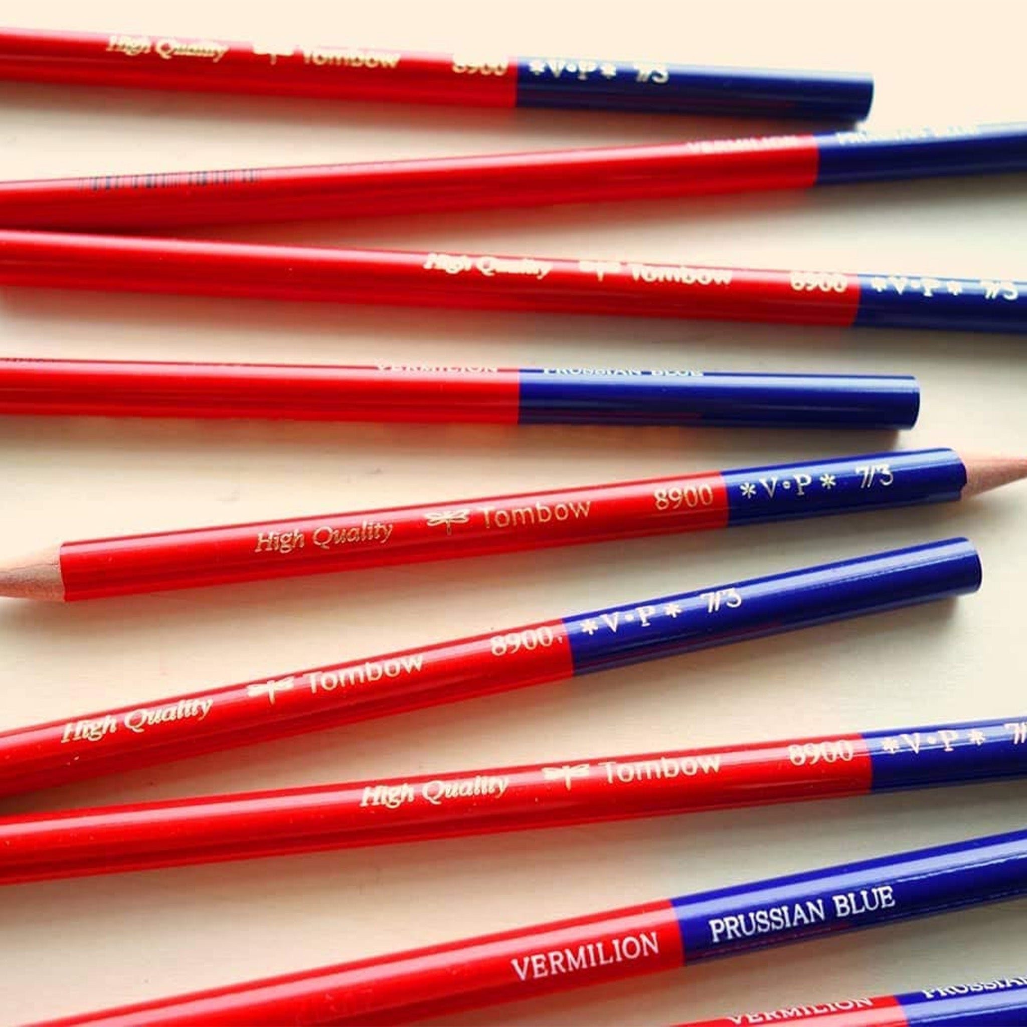 8900 Red & Blue Colored Wooden Pencils 1 Dozen Packs / Tombow – bungu