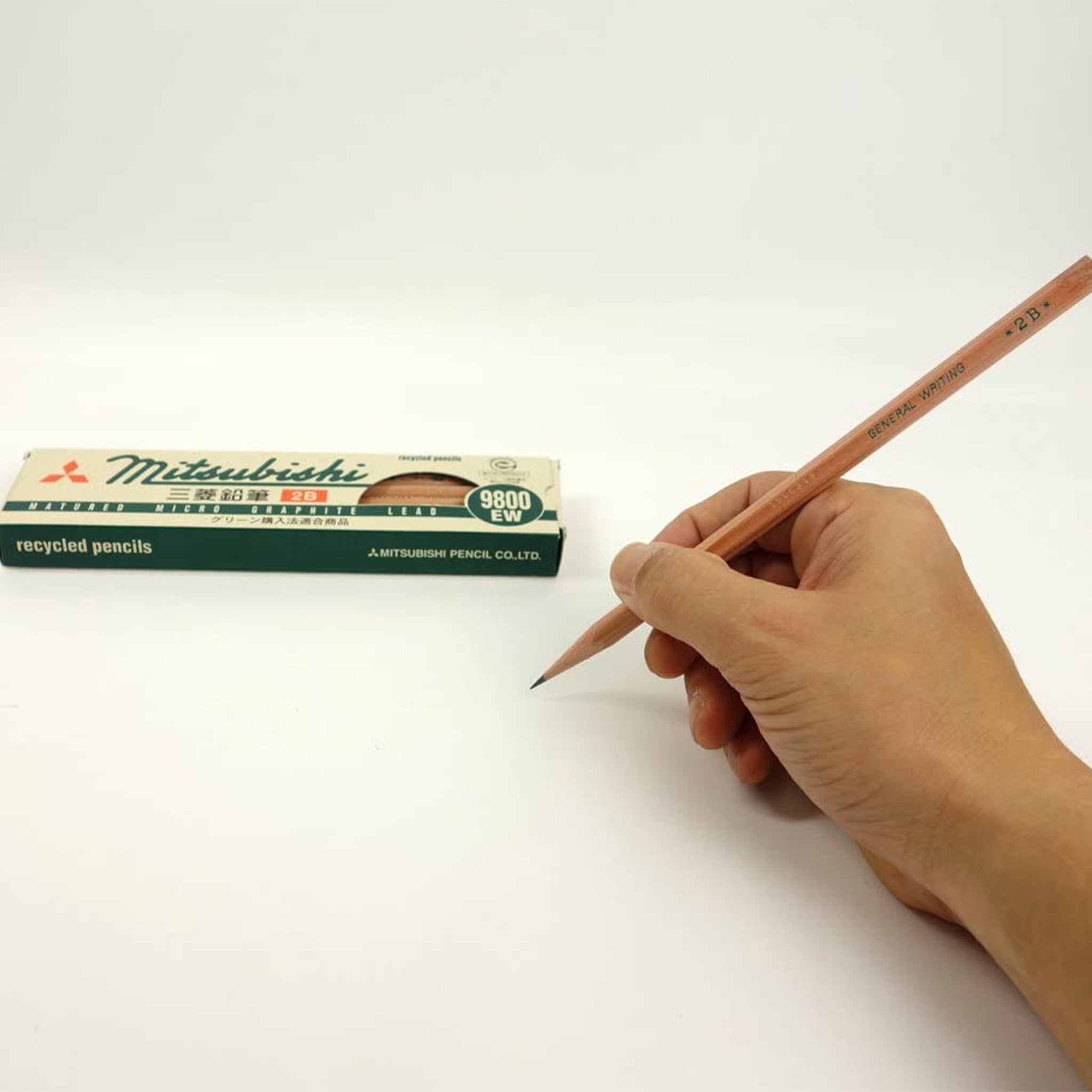 9800 EW Wooden Pencils 1 Dozen Pack / uni Mitsubishi Pencil – bungu