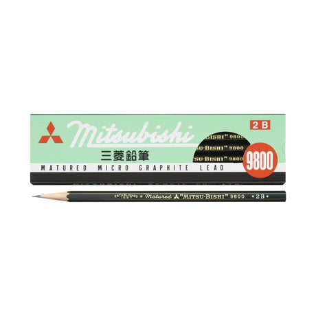 9800 Pencil Wooden 1 Dozen Pack / Mitsubishi Pencil - bungu