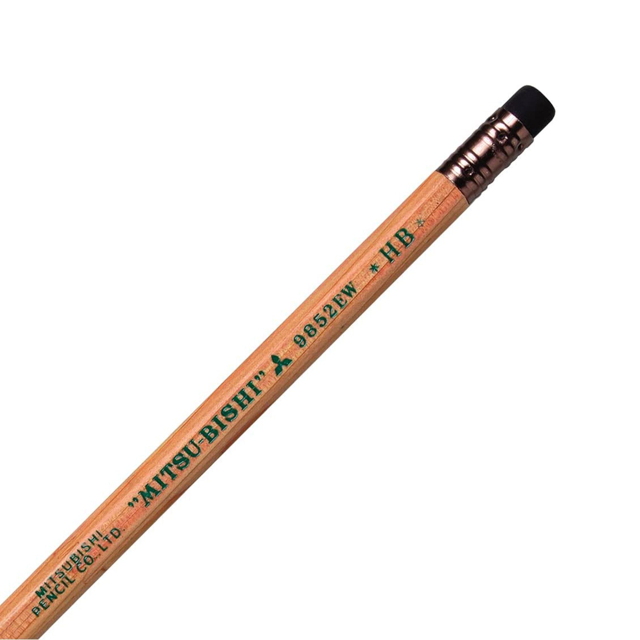 9852 EW Wooden Pencils 1 Dozen Pack HB / uni Mitsubishi Pencil – bungu