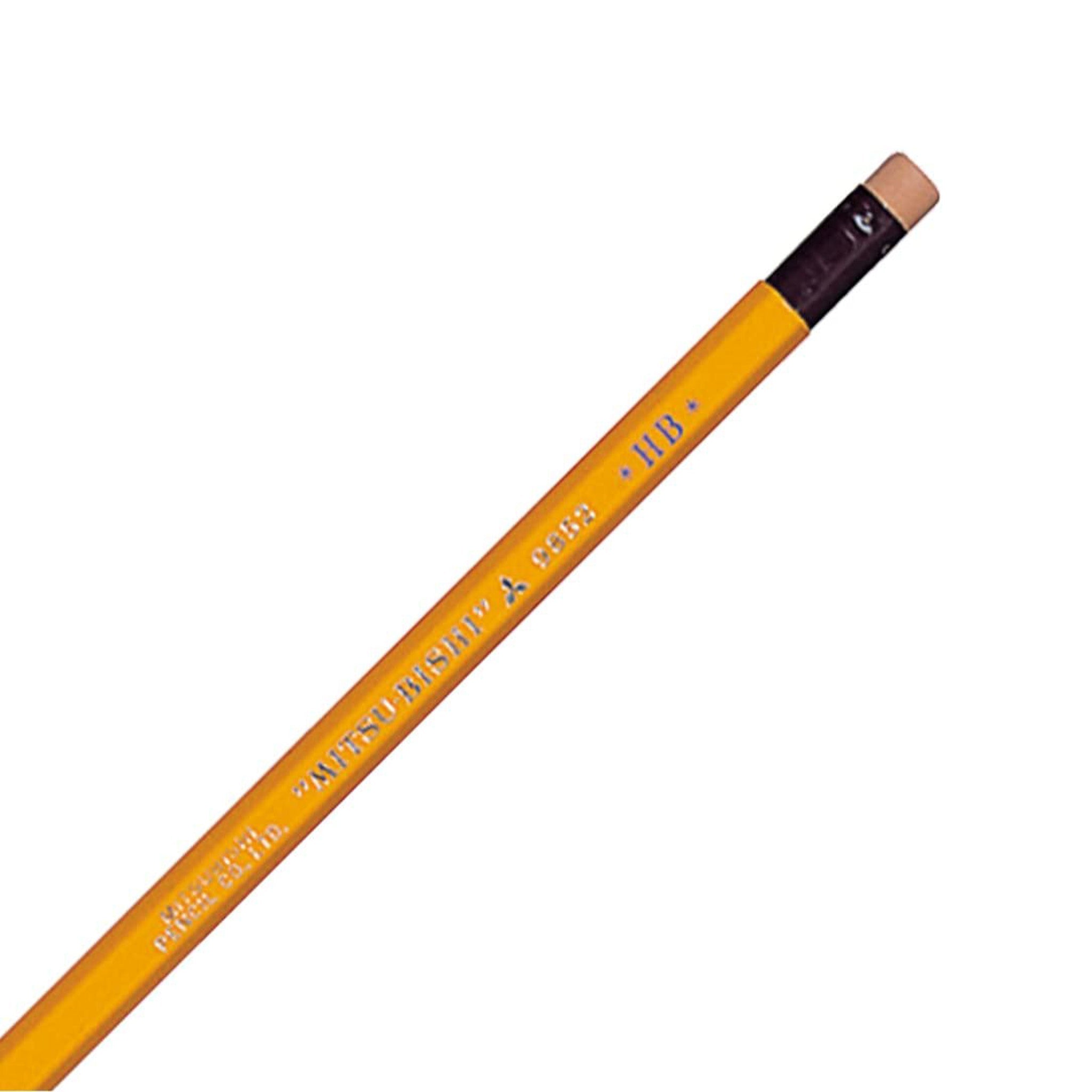 9852 Wooden Pencils 1 Dozen Pack / uni Mitsubishi Pencil – bungu