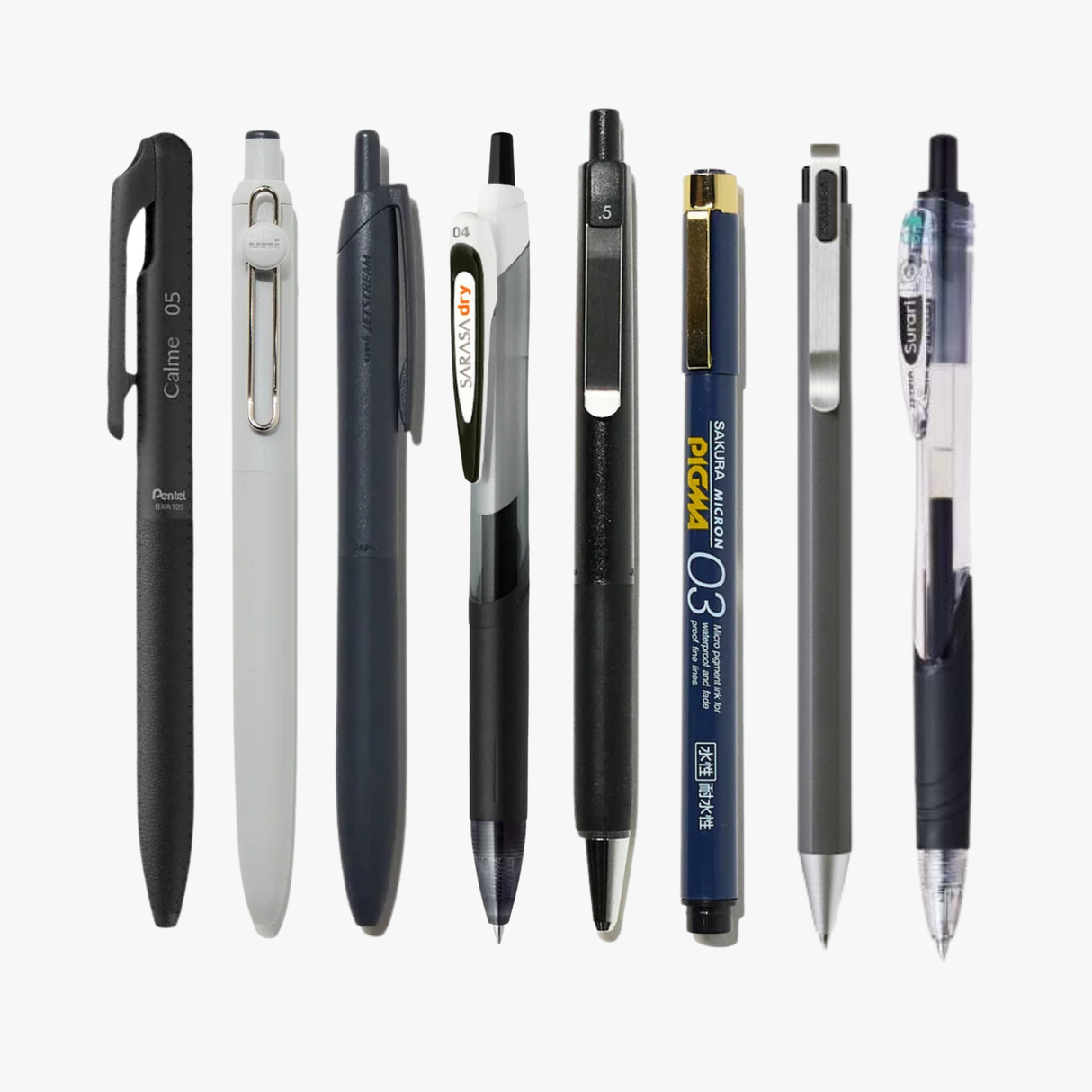 Black Ink Sampler Pack of 8