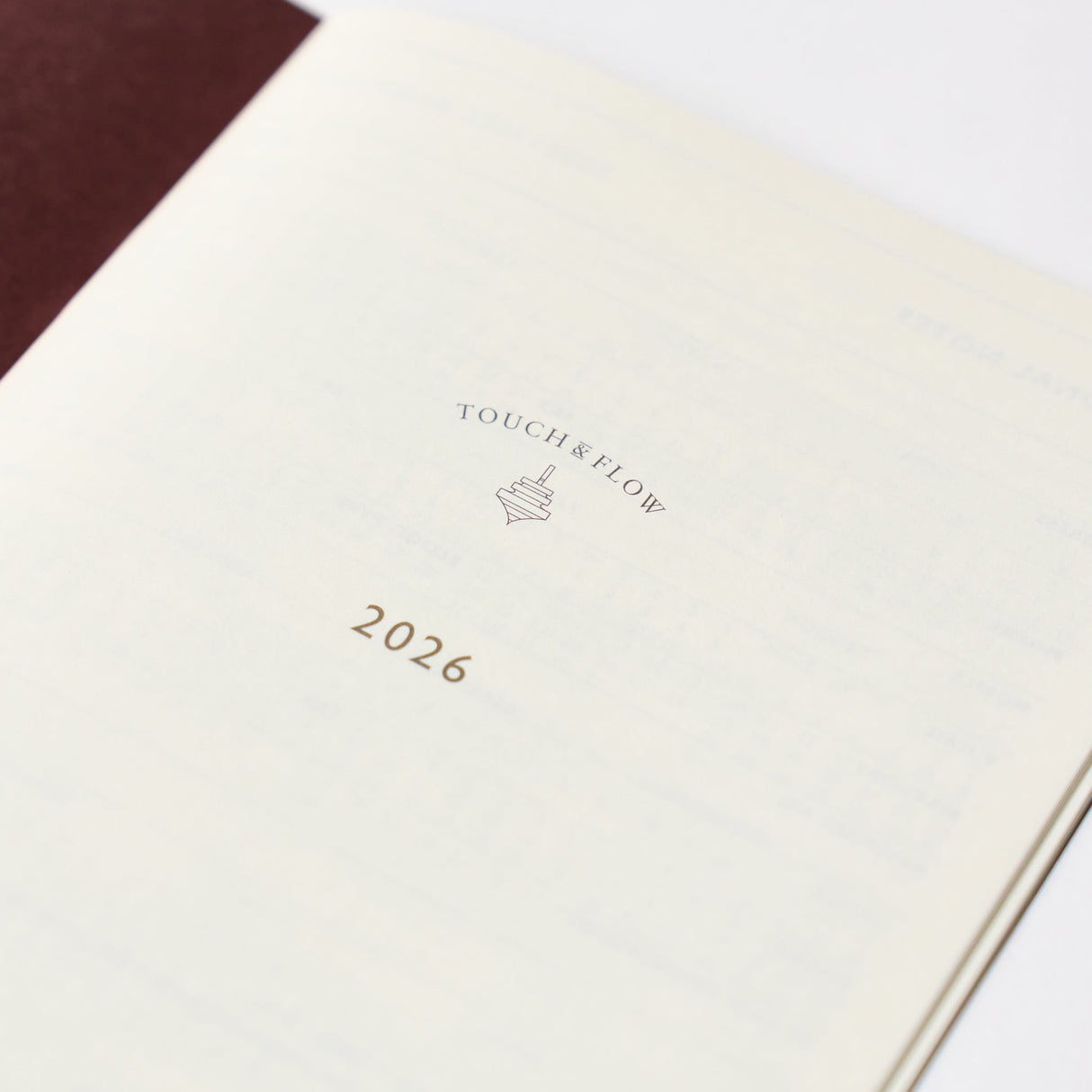 TODAY Monthly Block Planner 2026 B6 Slim / TOUCH & FLOW