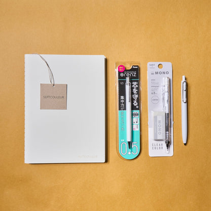 Septcouleur White Stationery Set