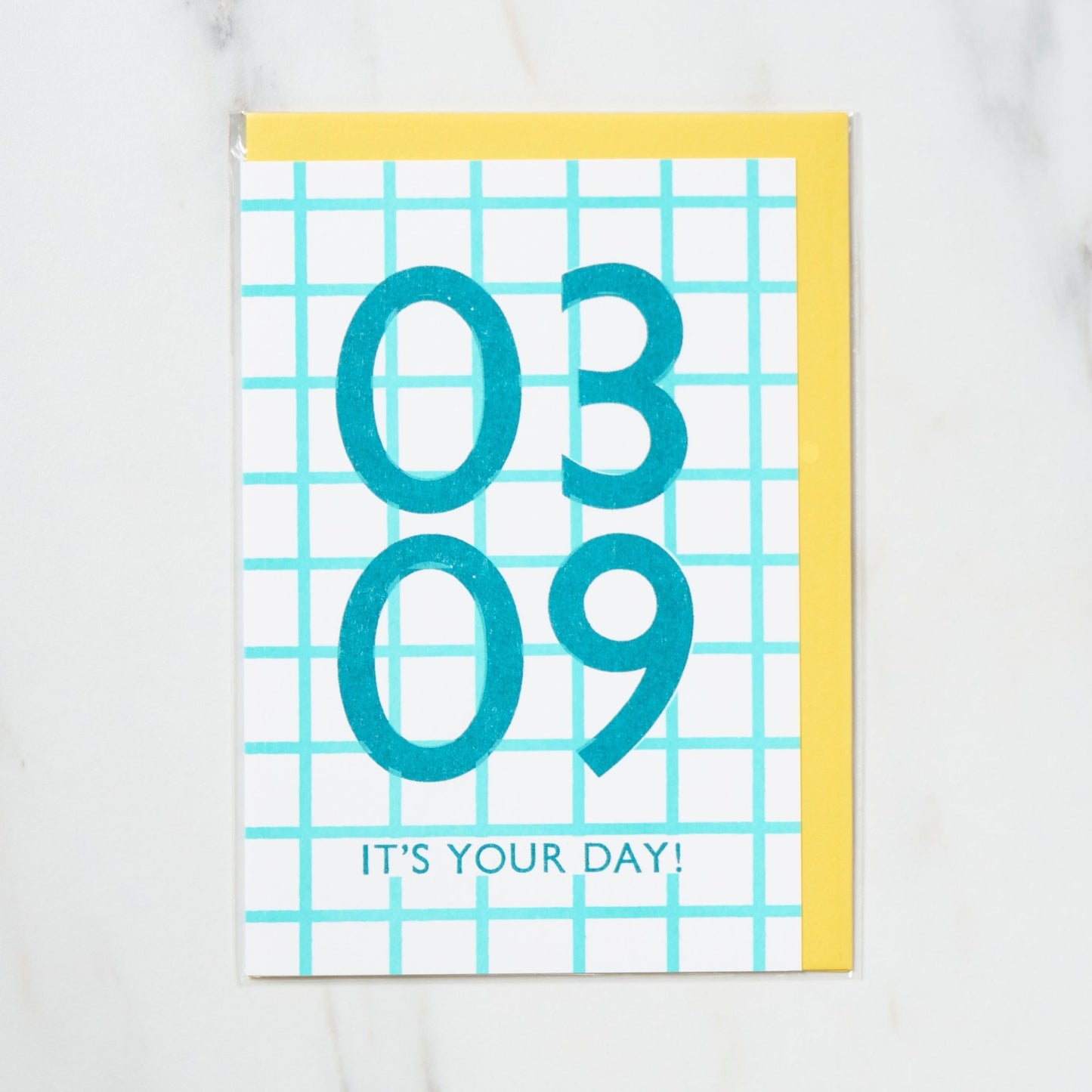 365 Find Your Day Card MARCH / Letterpress Letter