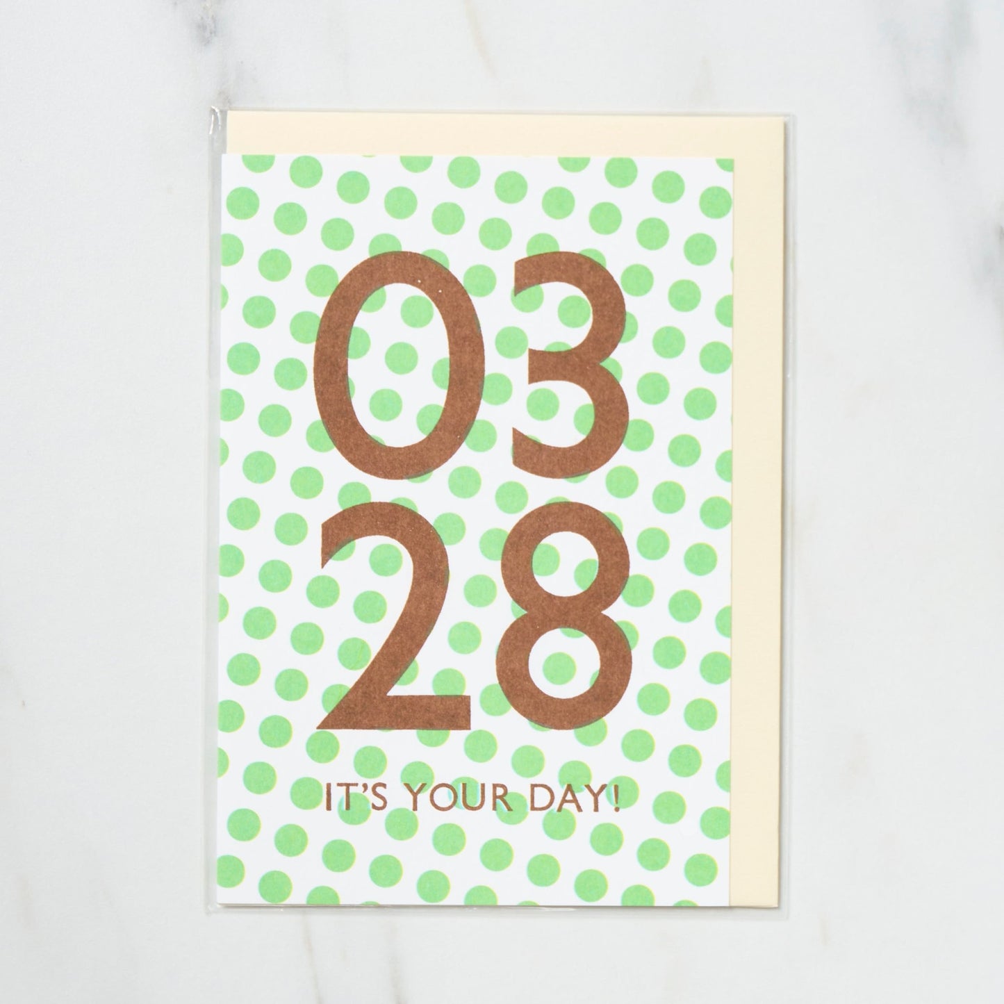 365 Find Your Day Card MARCH / Letterpress Letter