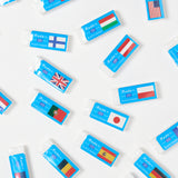 [Limited] World Flags Radar Eraser 25-Piece Box Set / SEED