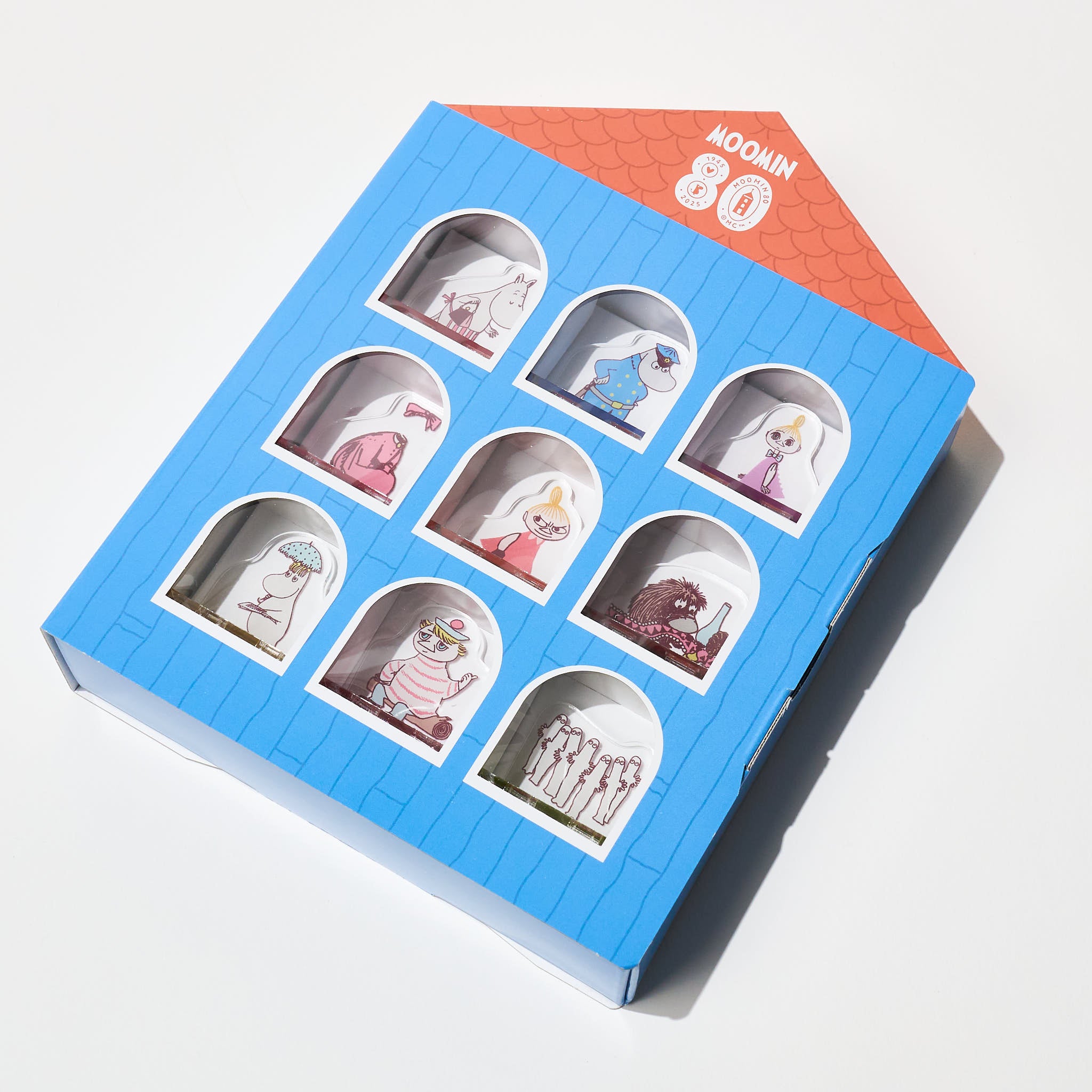 Limited] Moomin 80th Anniversary Acrylic Stand Stamp Collection