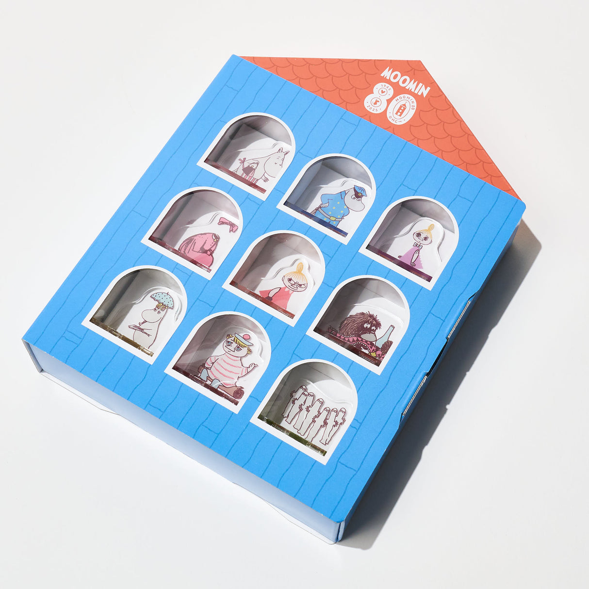 [Limited] Moomin 80th Anniversary Acrylic Stand Stamp Collection BOX / FUTABA