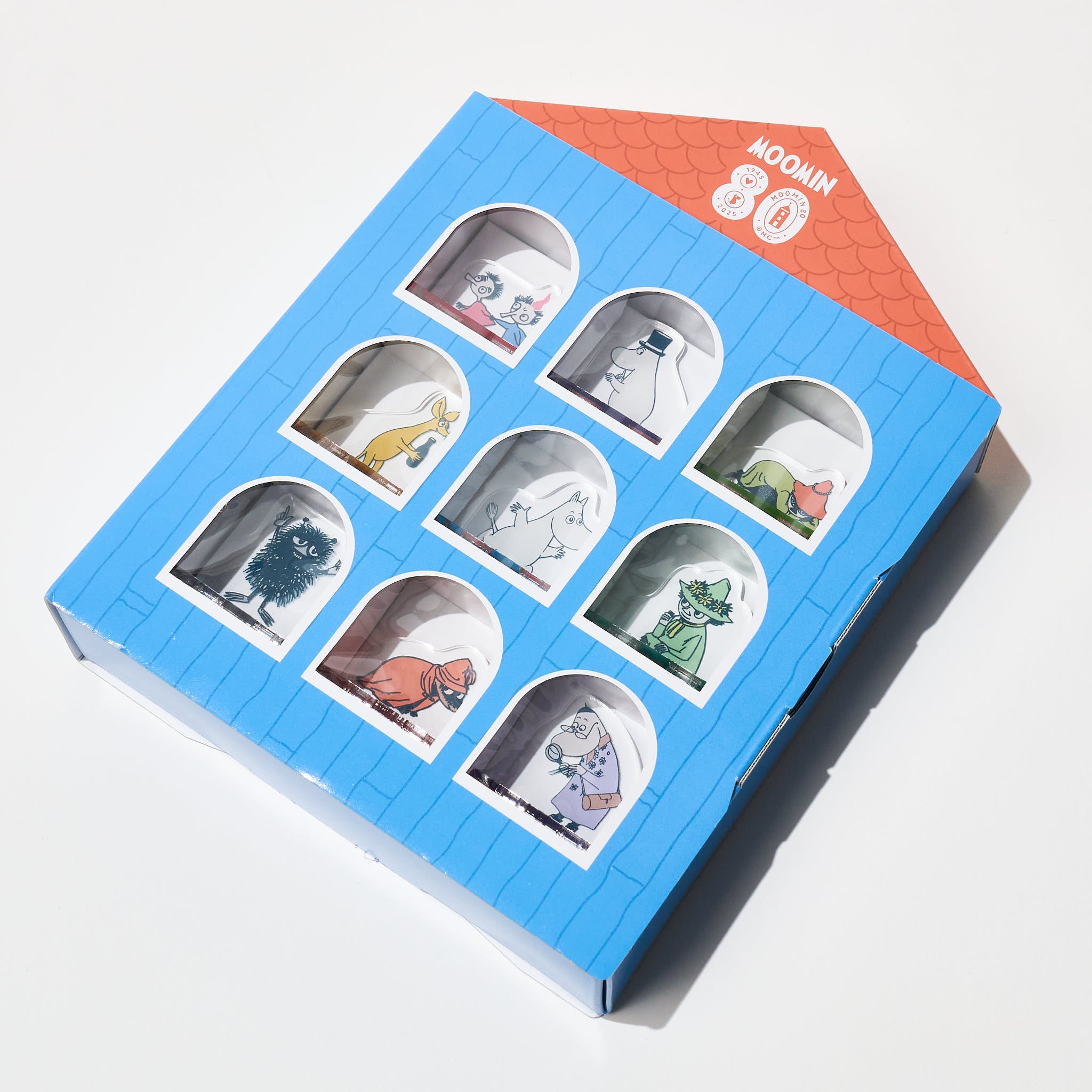 Limited] Moomin 80th Anniversary Acrylic Stand Stamp Collection