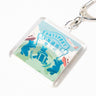 ROKKAKU x ob1toy Travel Bear Foil-Stamped Acrylic Key Chain / ROKKAKU