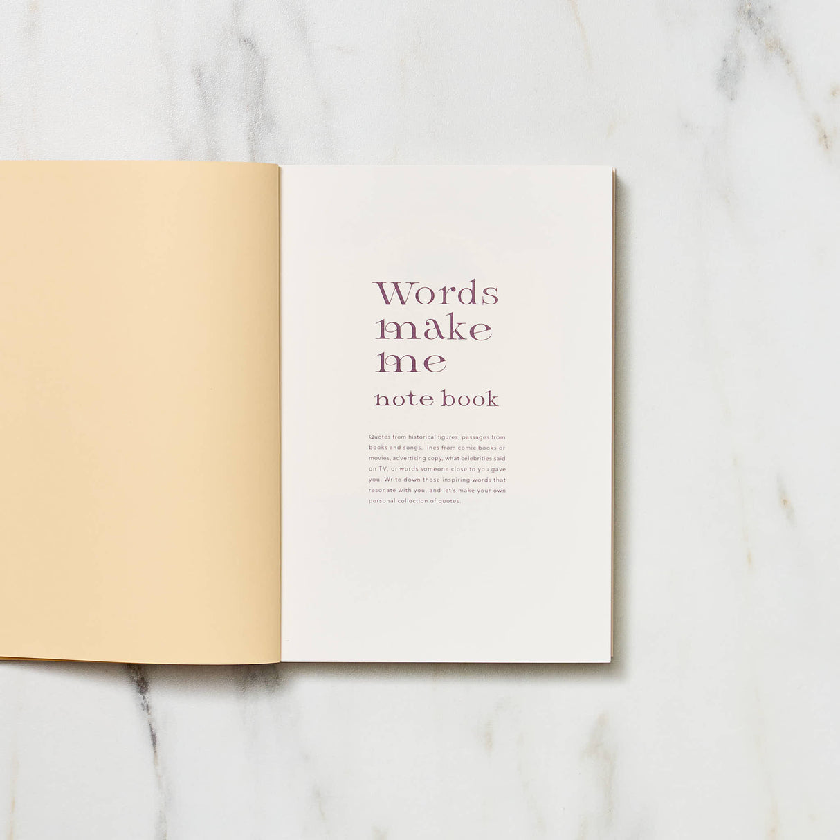 "Words Make Me" Notebook / Iroha