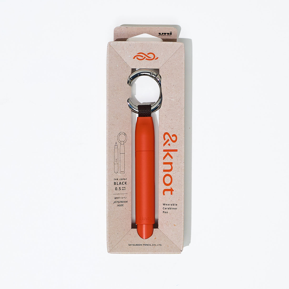 &knot Carabiner Ballpoint Pen Jetstream 0.5mm / uni Mitsubishi Pencil