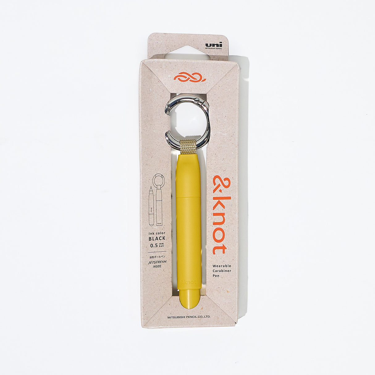 &knot Carabiner Ballpoint Pen Jetstream 0.5mm / uni Mitsubishi Pencil