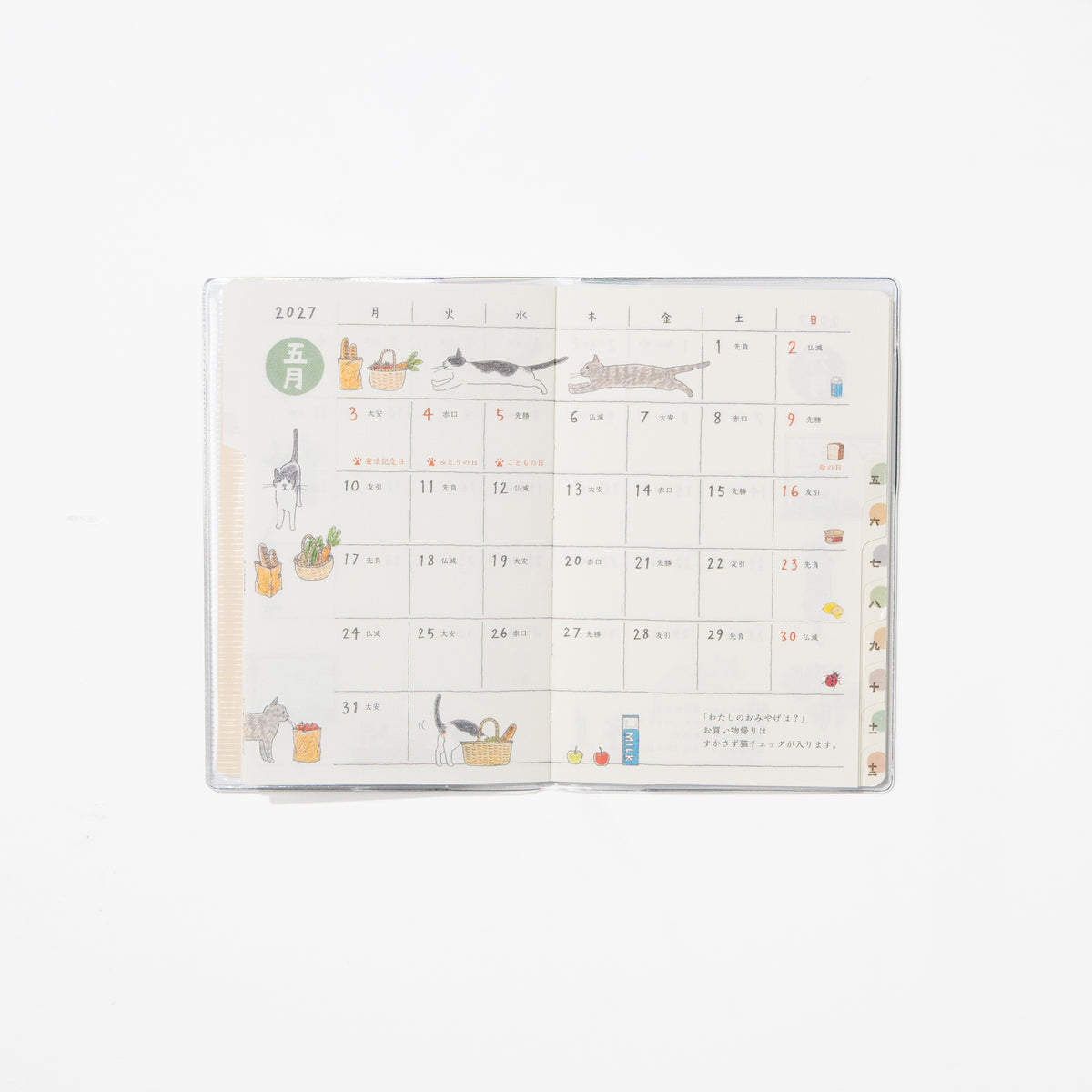 Cat Pocket Diary 2027 / MIDORI
