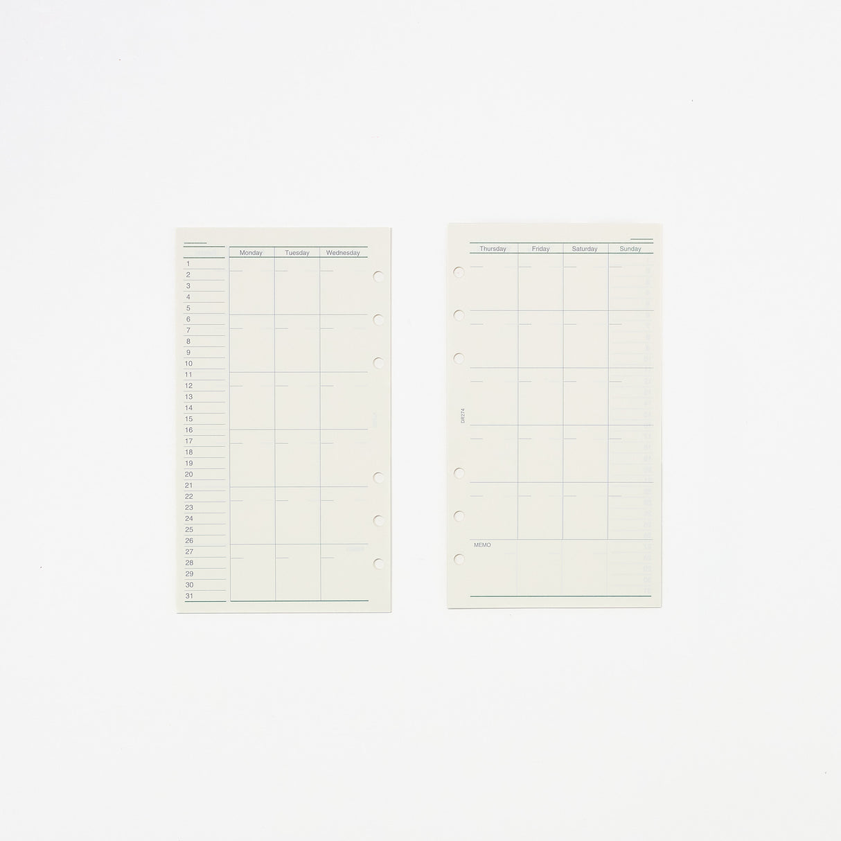 Davinci Free Monthly Planner Refill / Raymay Fujii