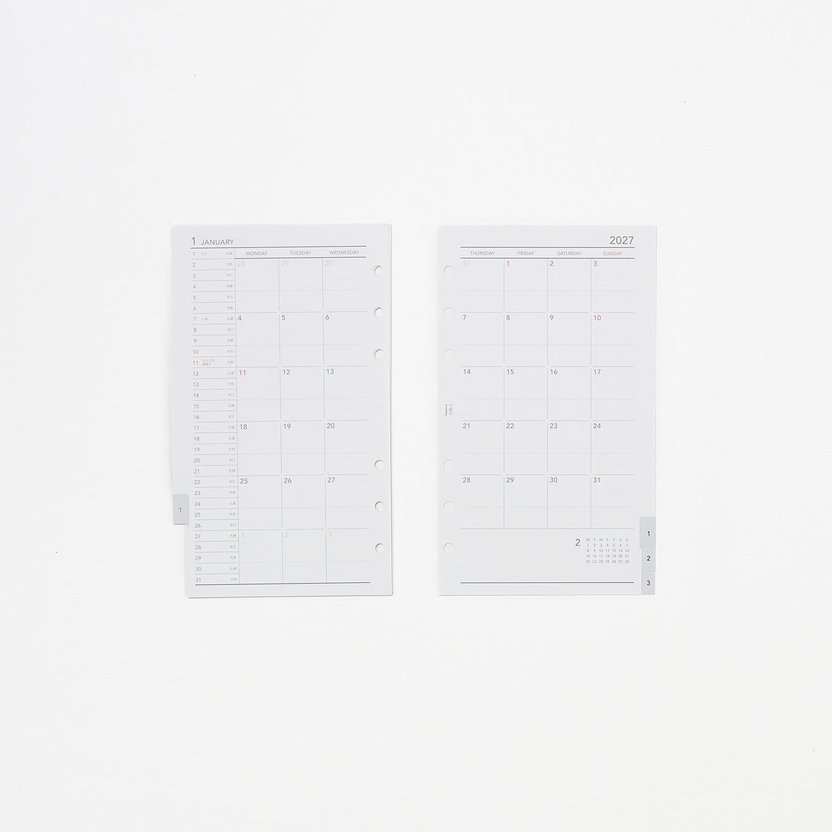 Keyword Bible Monthly-3 Planner Refill / Raymay Fujii