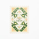 ROKKAKU x ob1toy Foil-Stamped Die-Cut Stamp Shaped Postcard / ROKKAKU