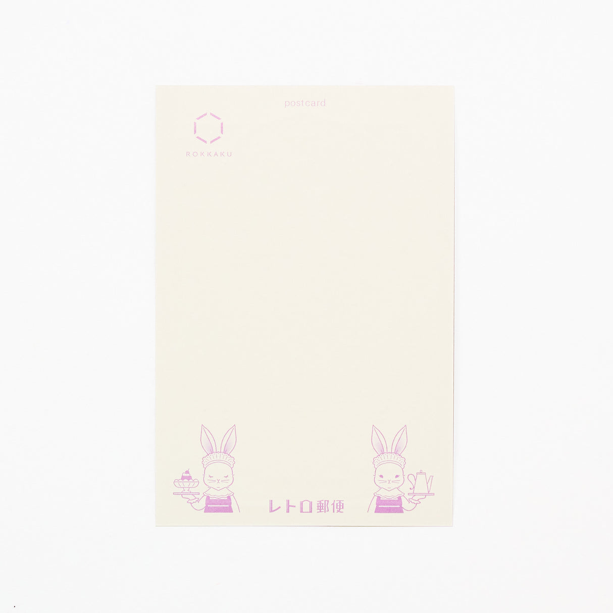 ROKKAKU x ob1toy Retro Postal Foil-Stamped Postcard / ROKKAKU