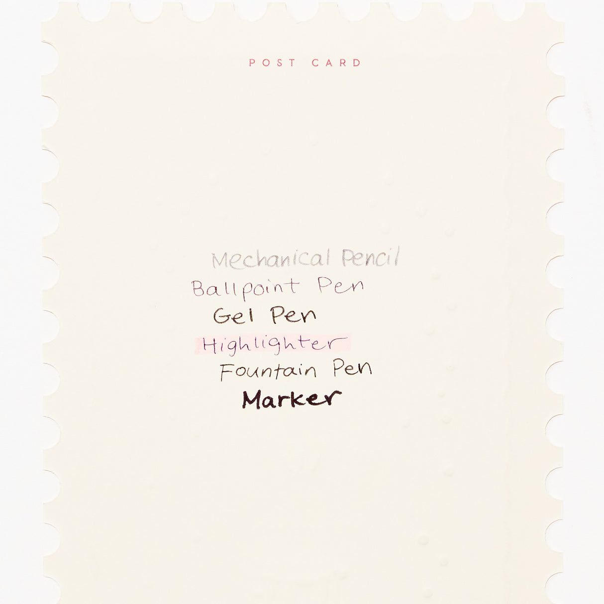 ROKKAKU x ob1toy Foil-Stamped Die-Cut Stamp Shaped Postcard / ROKKAKU