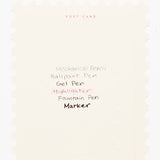 ROKKAKU x ob1toy Foil-Stamped Die-Cut Stamp Shaped Postcard / ROKKAKU