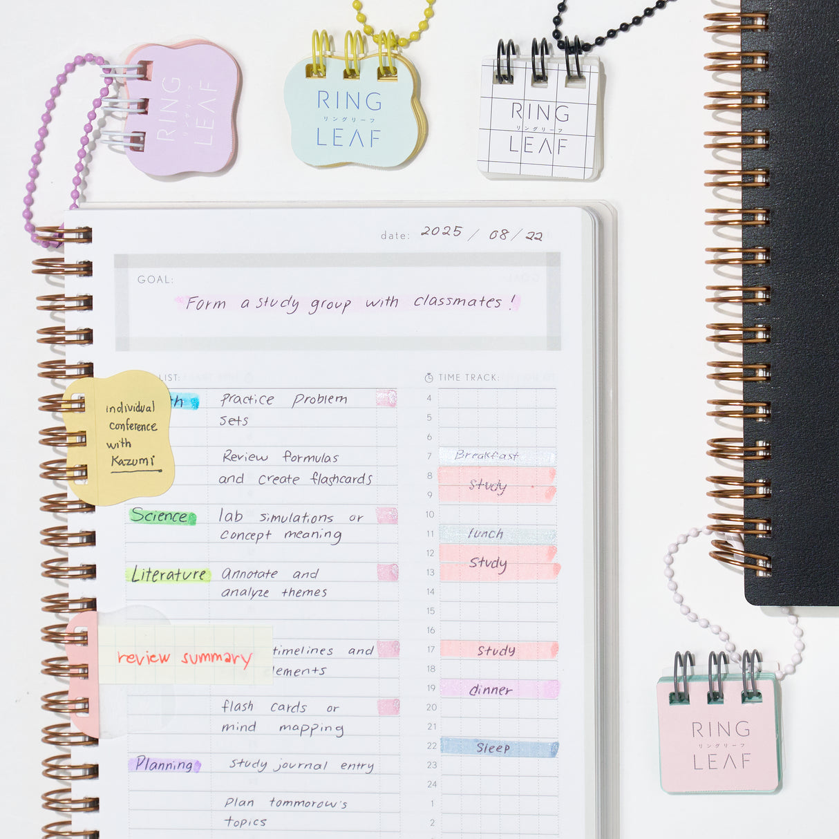 [Limited] Ring Leaf Sticky Note Ring Attachment / Kanmido