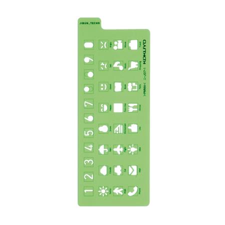 Jibun Techo Template Icon Ruler / KOKUYO – bungu