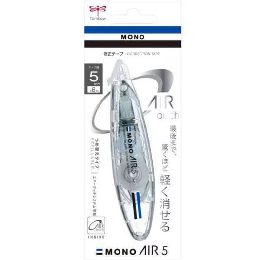 MONO Air 5 Touch Refillable Correction Tape Tombow Clear
