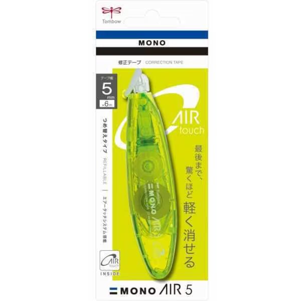 MONO Air 5 Touch Refillable Correction Tape Tombow Lime