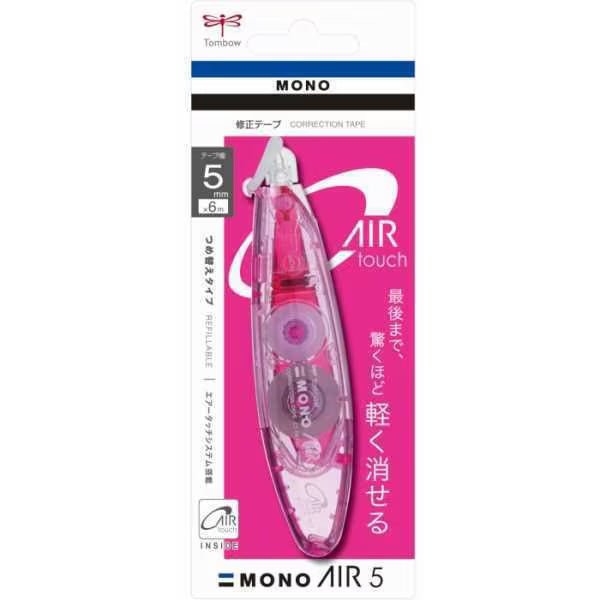 MONO Air 5 Touch Refillable Correction Tape Tombow Pink