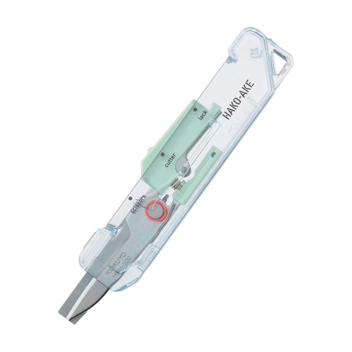 Hakoake 2-Way Portable Scissors Transparent Mechanism / KOKUYO