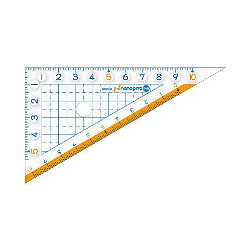 Nano Pita Kids Triangular Ruler 10cm / Sonic