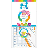 Nano Pita Kids Triangular Ruler 10cm / Sonic